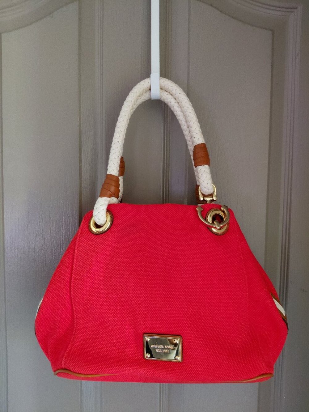 Michael Kors Red Tote Bag